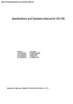 DS-788 Specifications and operation
